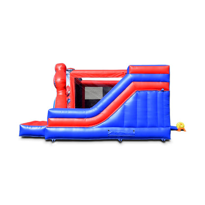 Spiderman 3 Springkussen met Glijbaan Huren (5x4.5x3.5m)